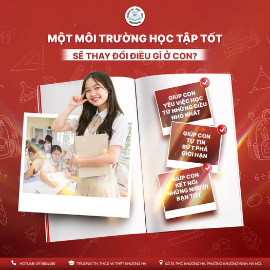 MỘT MÔI TRƯỜNG HỌC TẬP TỐT SẼ THAY ĐỔI ĐIỀU GÌ Ở CON?