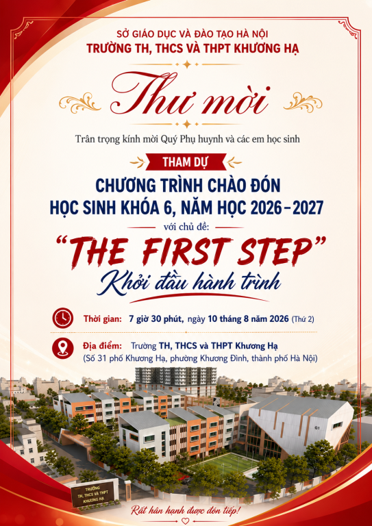 CHƯƠNG TRÌNH CHÀO ĐÓN HỌC SINH KHÓA 6, NĂM HỌC 2026-2027